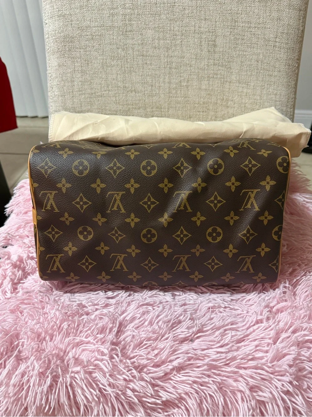 Monogram Speedy 30 Brown Canvas Satchel